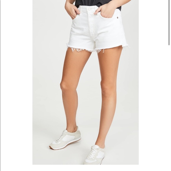 Agolde Pants - NWT AGOLDE Parker white jean shorts, 25